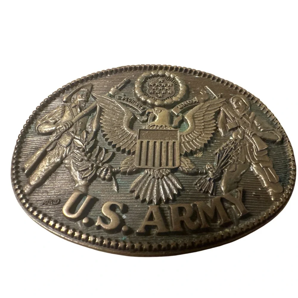 U.S. ARMY solid brass belt buckle